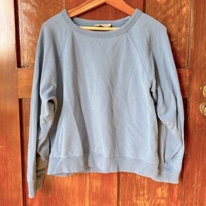Everlane The Lightweight French Terry Crew Sweatshirt in Light Blue Size XL